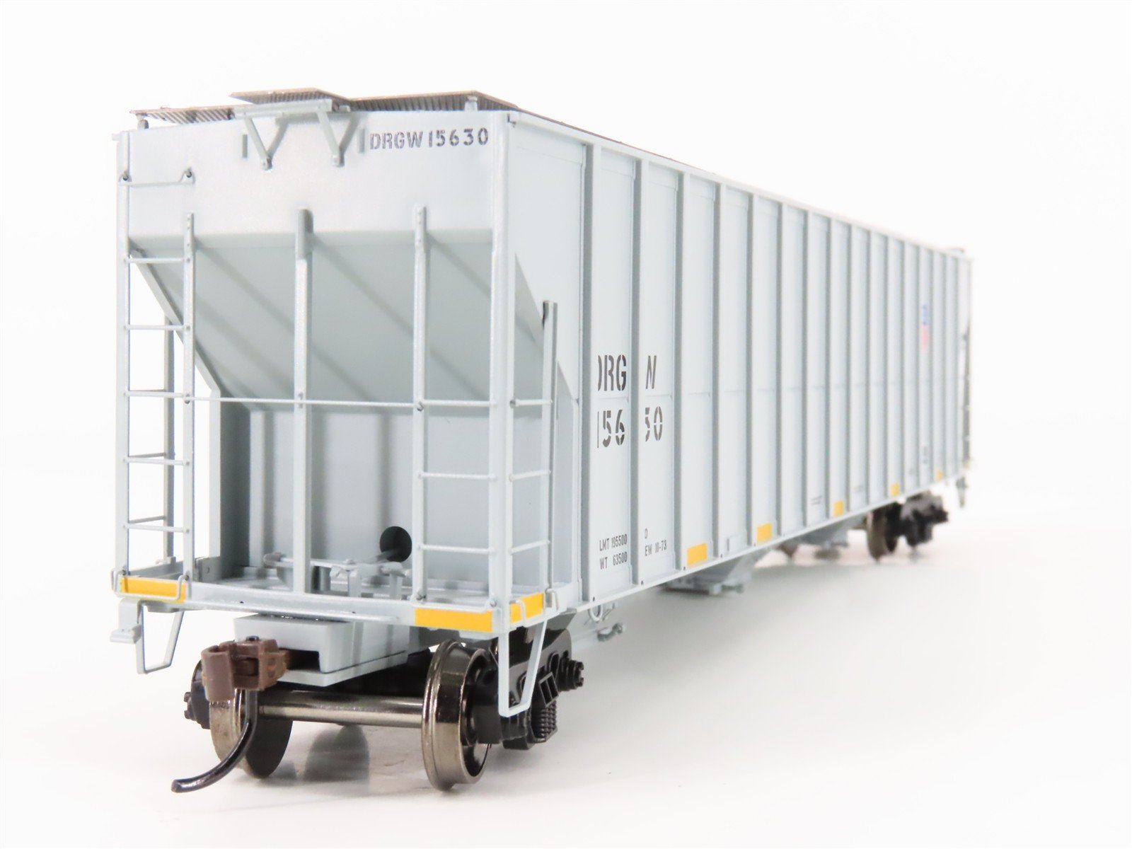 HO Scale Athearn ATH81567 UP DRGW Rio Grande 54' 3-Bay Covered Hopper #15630