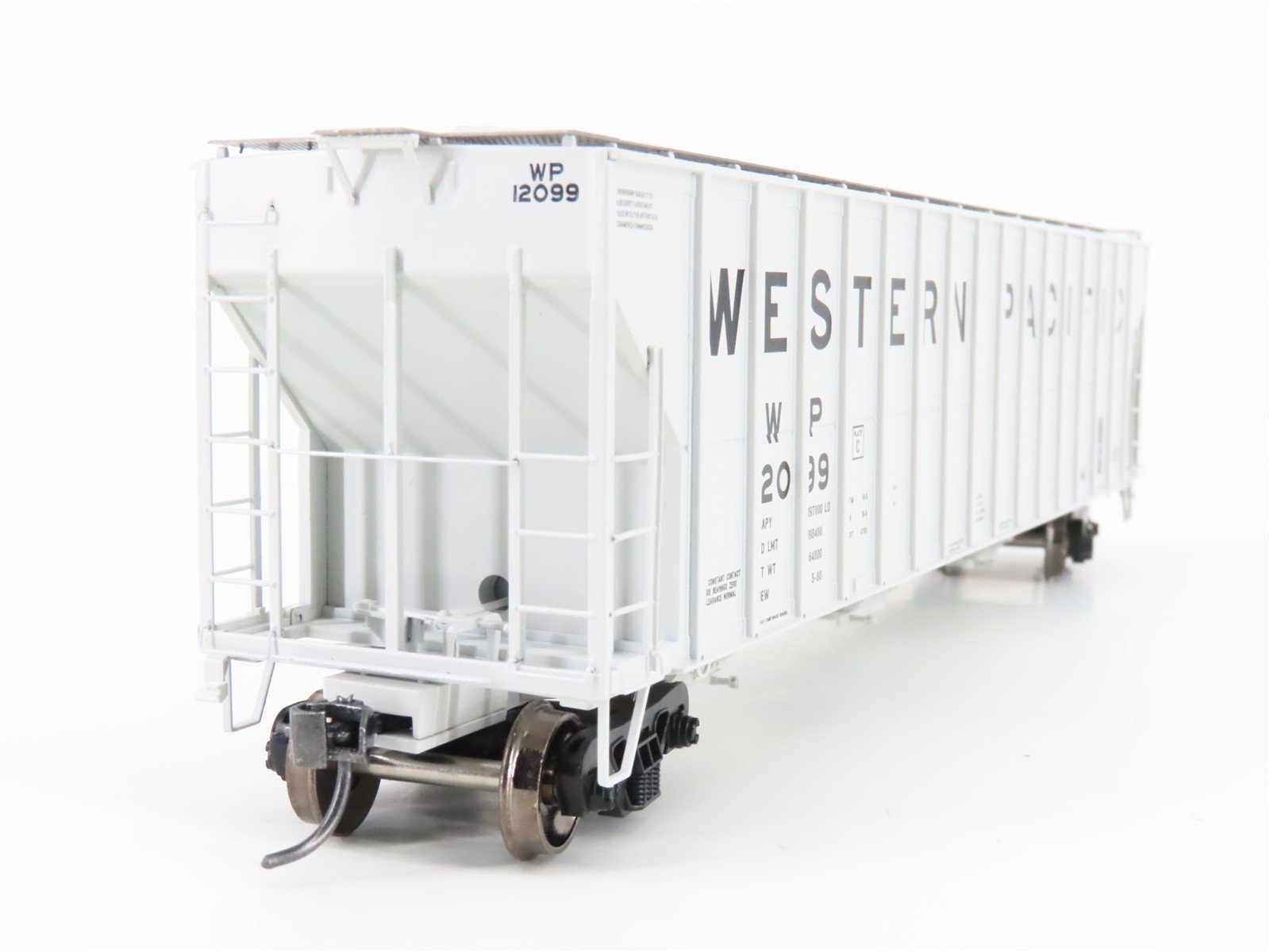 HO Scale Athearn ATH81576 WP Western Pacific 54' Covered 3-Bay Hopper #12099