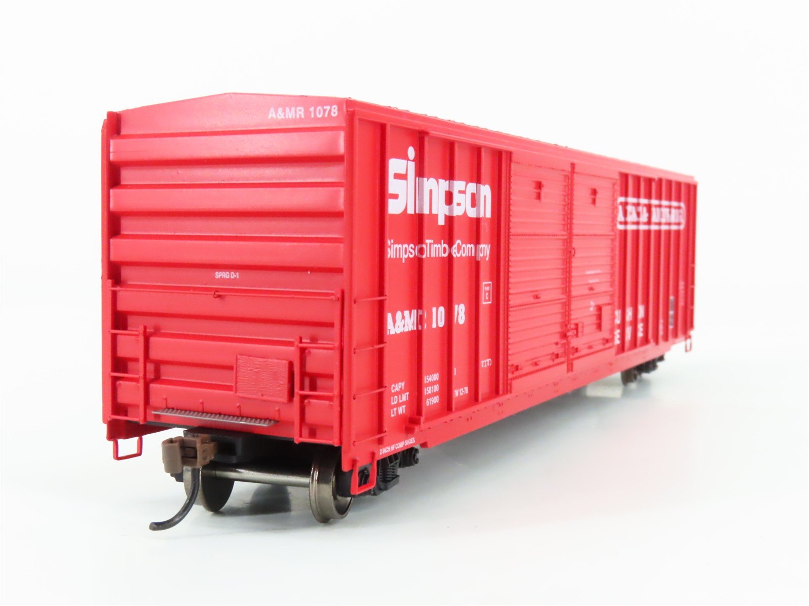 HO Scale Athearn ATH98512 A&MR Arcata & Mad River 50' Double Door Box Car #1078