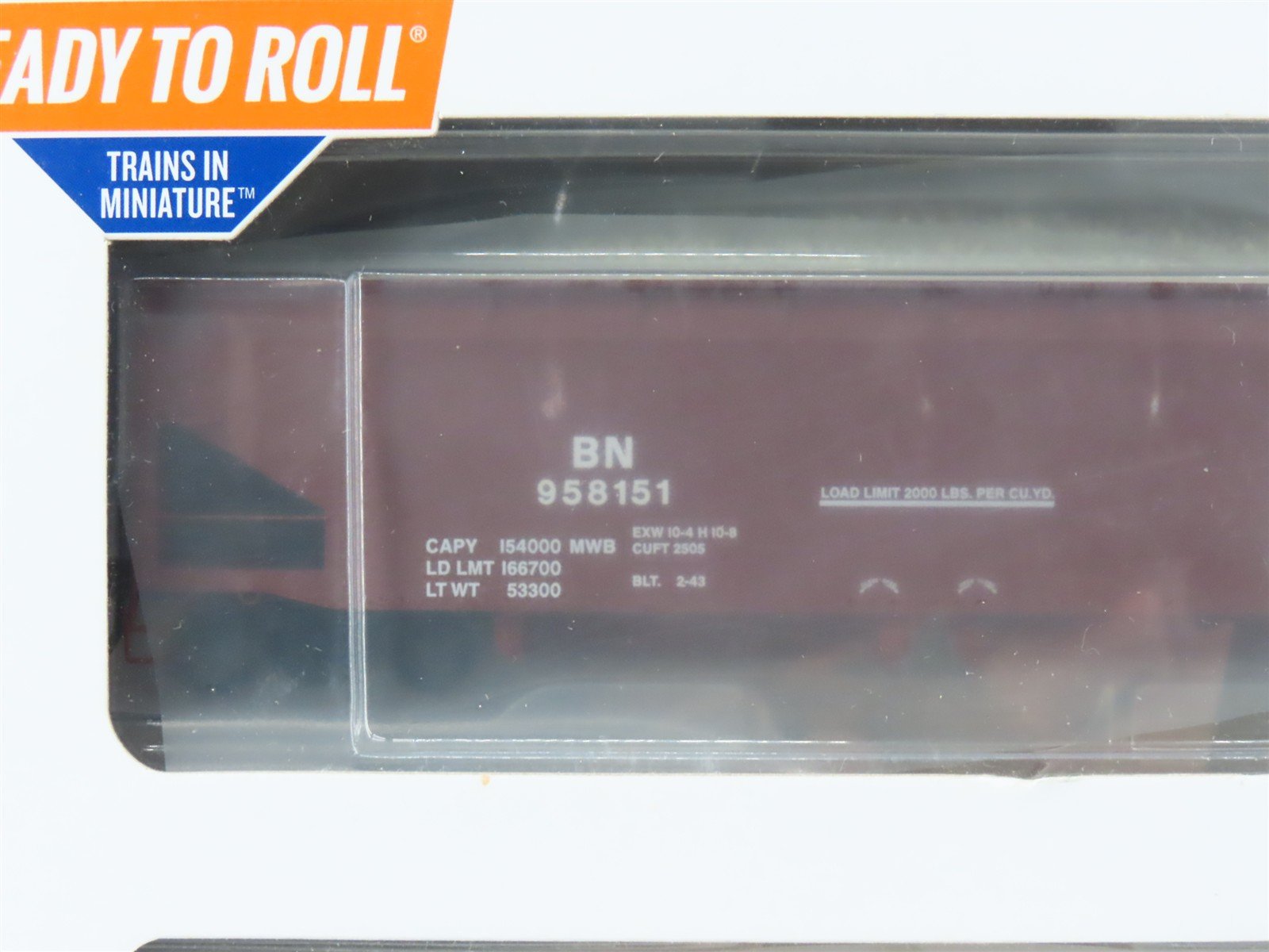 HO Athearn ATH7083 BN Burlington Northern Offset Ballast Hopper 4-Pack Sealed