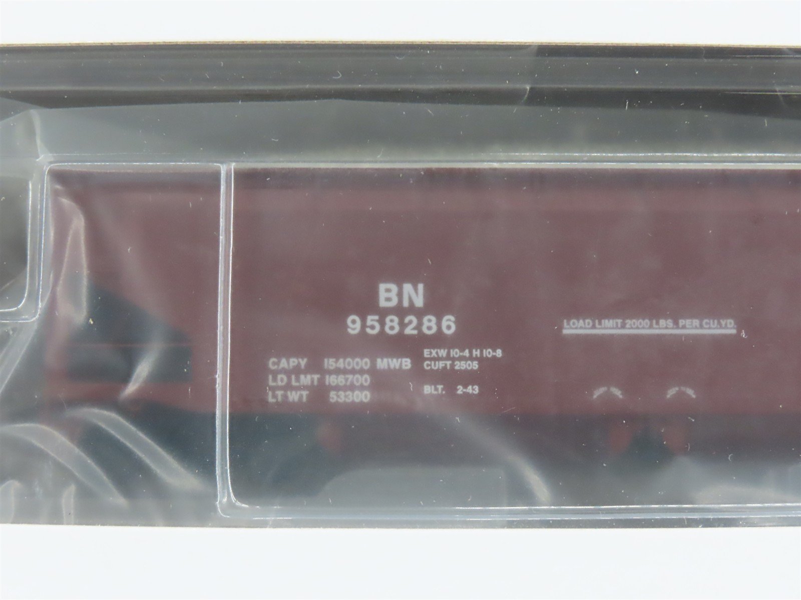 HO Athearn ATH7083 BN Burlington Northern Offset Ballast Hopper 4-Pack Sealed