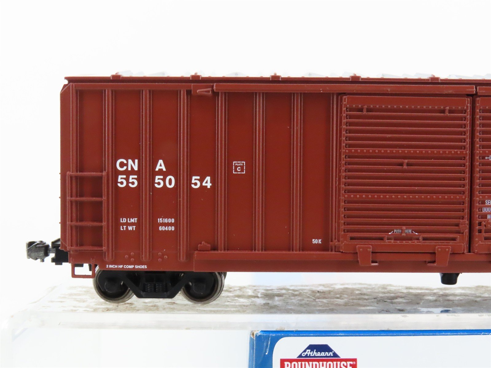 HO Scale Athearn Roundhouse RND97981 CNA Canadian National 50' Box Car #555054
