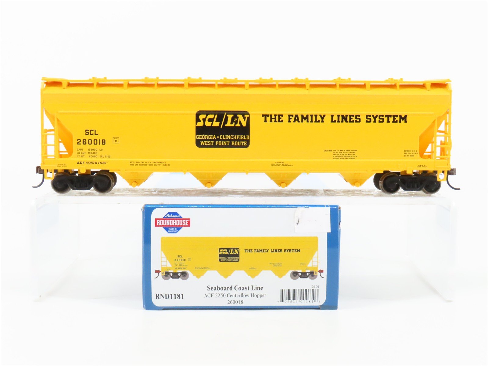 HO Athearn Roundhouse RND1181 SCL/L&N Family Lines System 4-Bay Hopper #260018