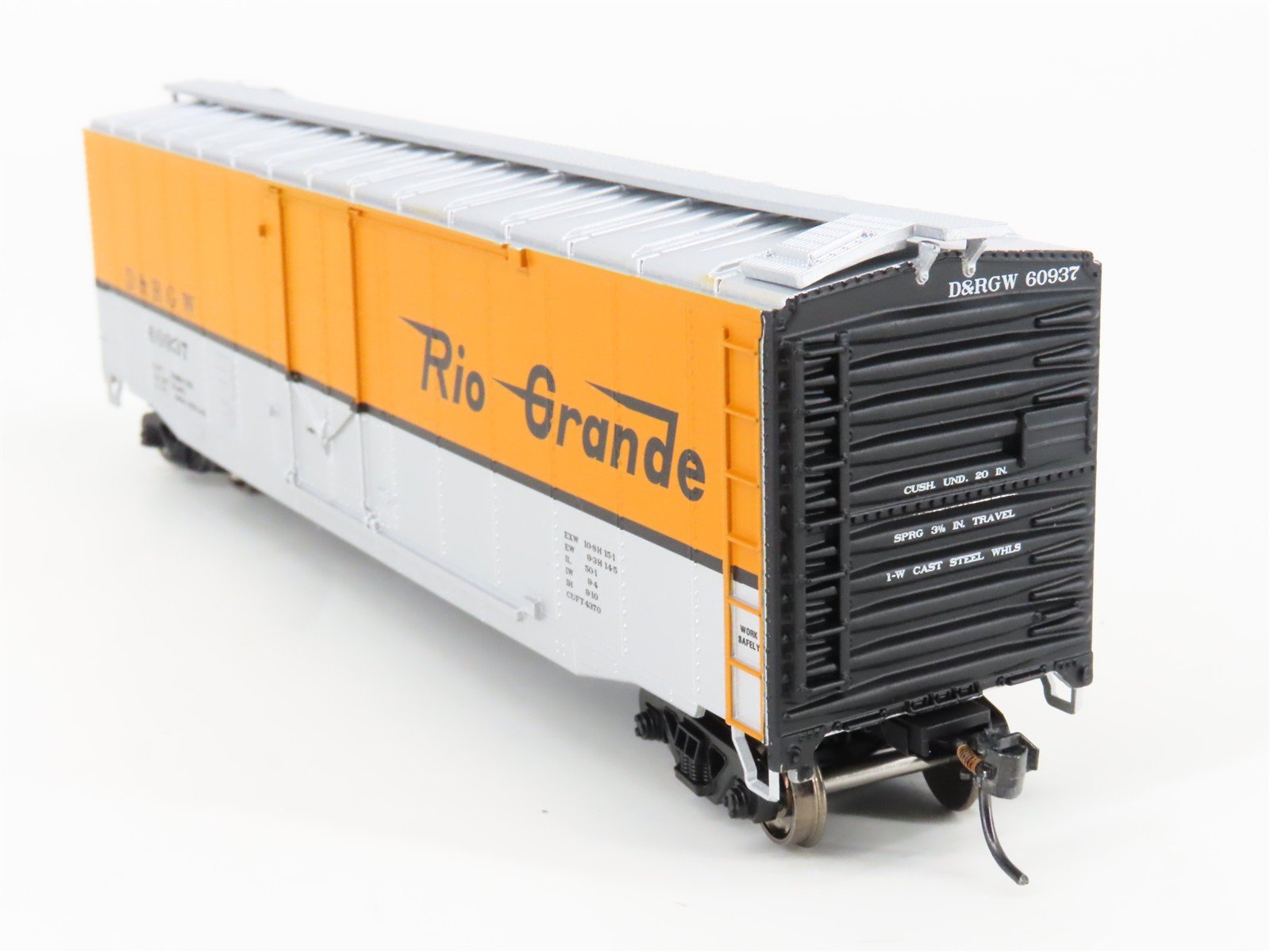 HO Scale Athearn Roundhouse RND1138 D&RGW Rio Grande Railroad 50' Box Car #60937