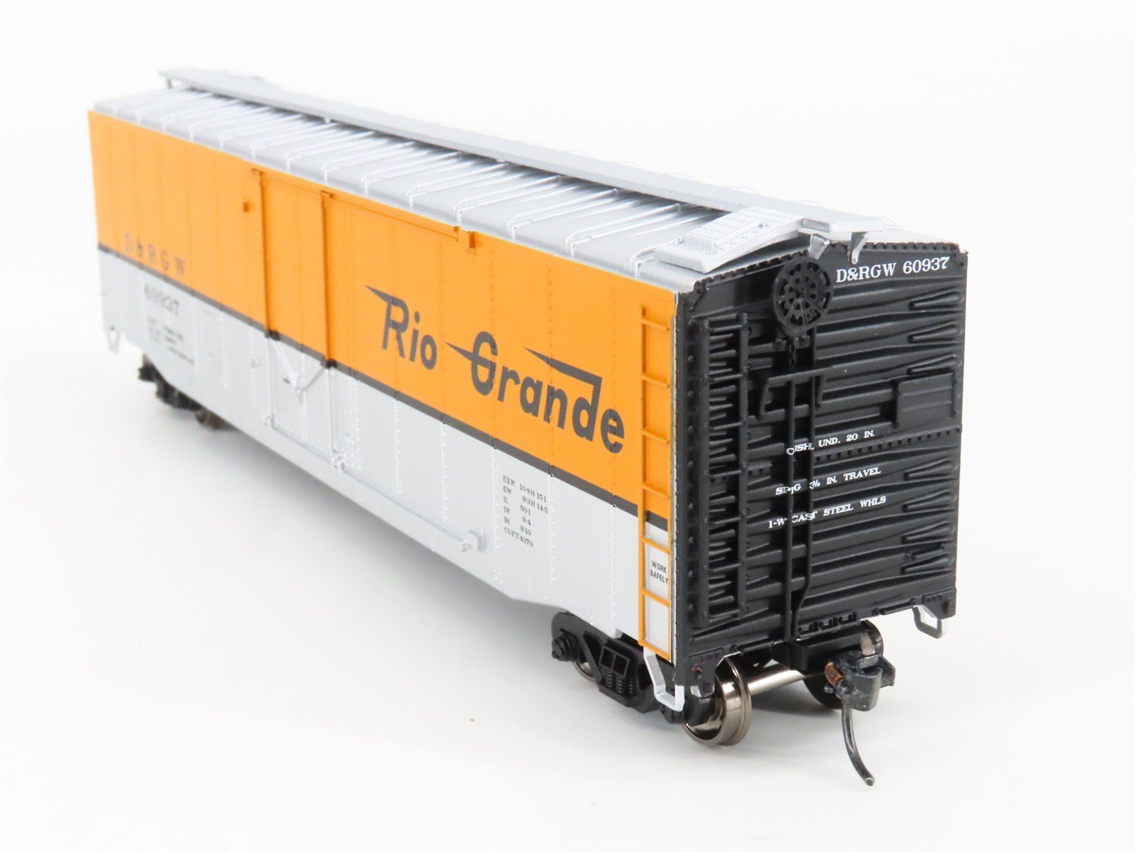 HO Scale Athearn Roundhouse RND1138 D&RGW Rio Grande Railroad 50' Box Car #60937