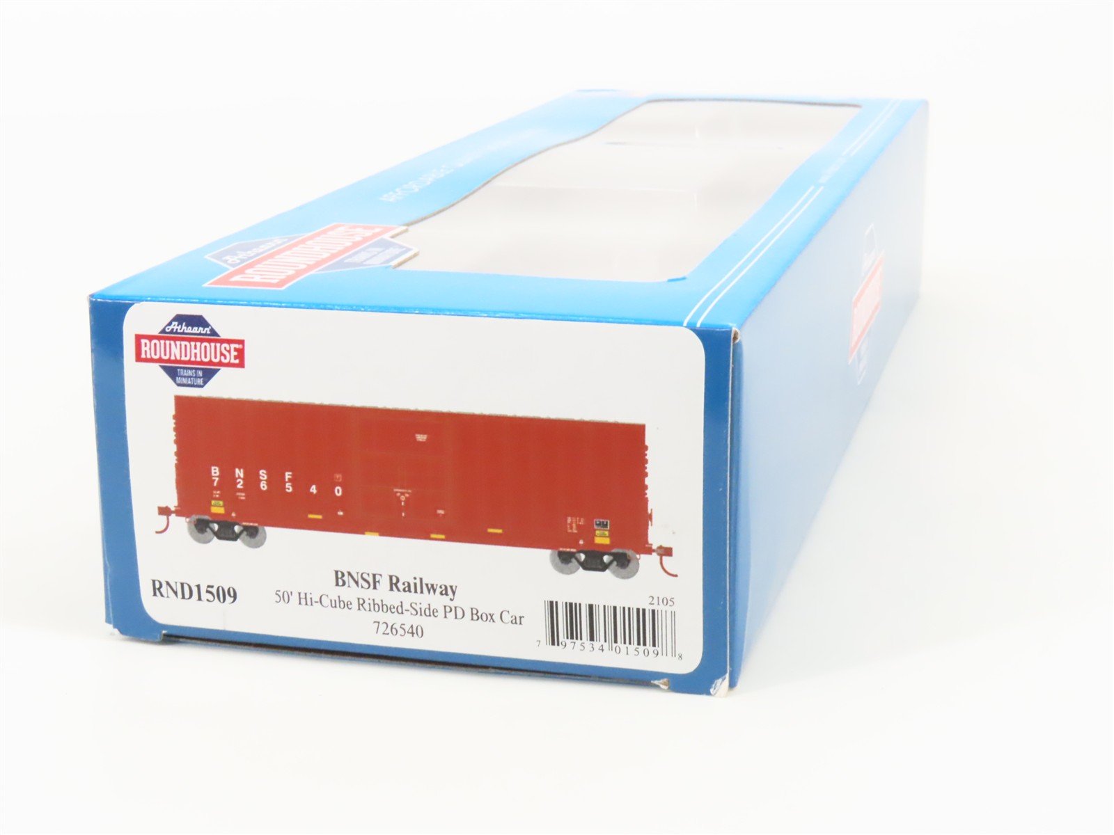 HO Scale Athearn Roundhouse RND1509 BNSF Railway 50' Plug Door Box Car #726540