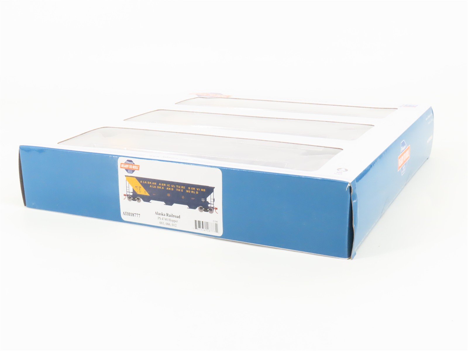 HO Scale Athearn ATH18777 AACX Alaska Railroad 3-Bay Hopper 3-Pack Sealed