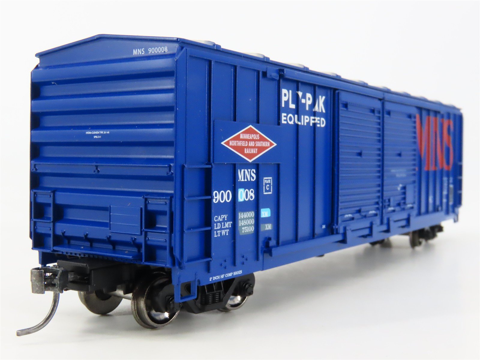 HO Scale Athearn Roundhouse RND97983 MNS Railway 50' Double Door Box Car #900008