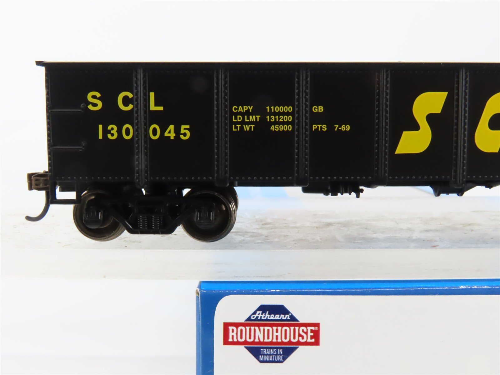 HO Scale Athearn Roundhouse RND1224 SCL Seaboard Coast Line 40' Gondola #130045