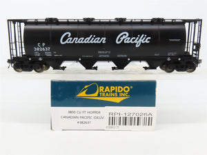 HO Scale Rapido 127026A CP Canadian Pacific 4-Bay Covered Hopper #382637