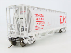 HO Scale Rapido 127024A CN Canadian National 4-Bay Covered Hopper #371946