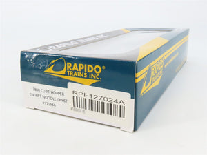 HO Scale Rapido 127024A CN Canadian National 4-Bay Covered Hopper #371946
