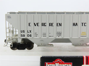 HO Scale InterMountain 453109-00 USLX Evergreen Fish Hatchery 3-Bay Hopper #5906