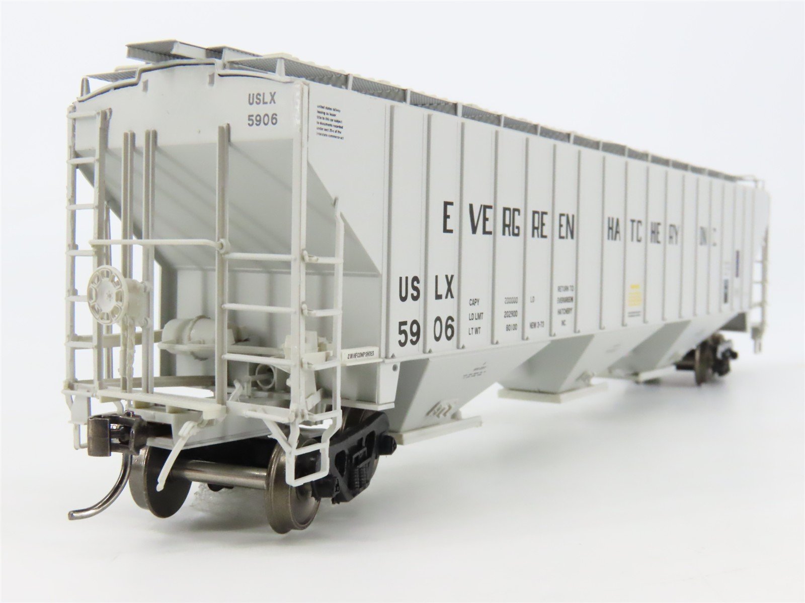HO Scale InterMountain 453109-00 USLX Evergreen Fish Hatchery 3-Bay Hopper #5906