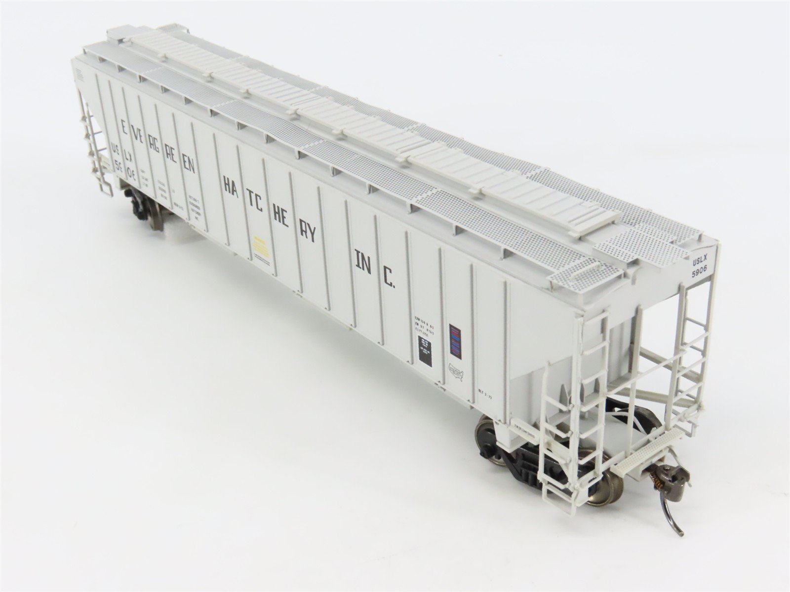 HO Scale InterMountain 453109-00 USLX Evergreen Fish Hatchery 3-Bay Hopper #5906