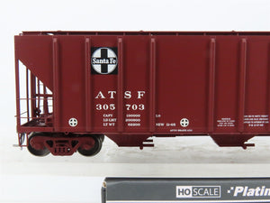 HO Scale ExactRail Platinum EP-80199-2 ATSF Santa Fe 3-Bay Hopper #305703