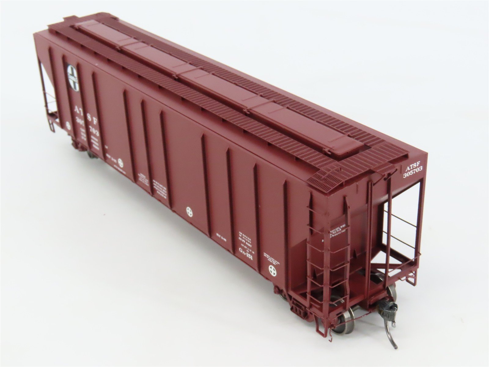 HO Scale ExactRail Platinum EP-80199-2 ATSF Santa Fe 3-Bay Hopper #305703