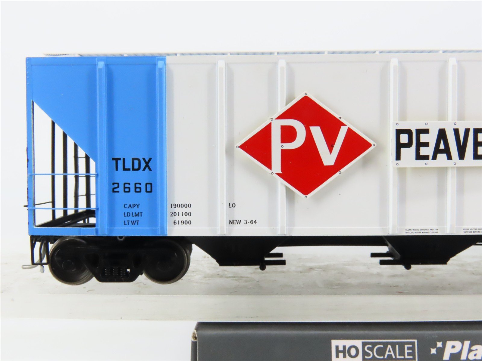 HO Scale ExactRail Platinum EP-80207-1 TLDX Peavey Company 3-Bay Hopper #2660