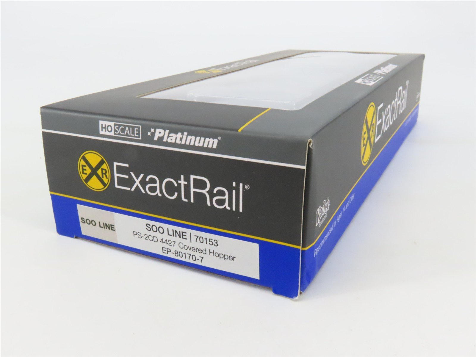 HO Scale ExactRail Platinum EP-80170-7 SOO Line 3-Bay Covered Hopper #70153