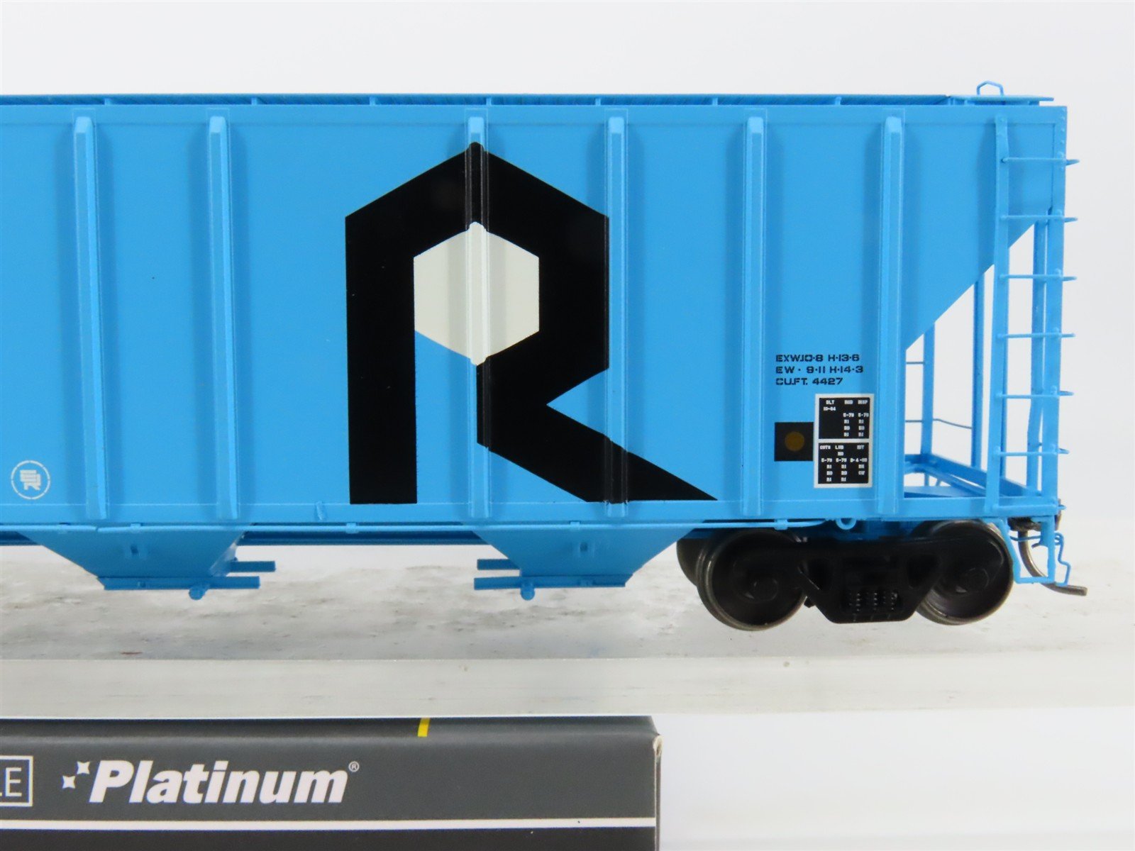 HO ExactRail Platinum EP-80203-2 ROCK The Rock 3-Bay Covered Hopper #508133