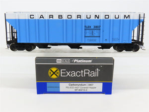 HO Scale ExactRail Platinum EP-80210-2 TLDX Carborundum 3-Bay Hopper #3807