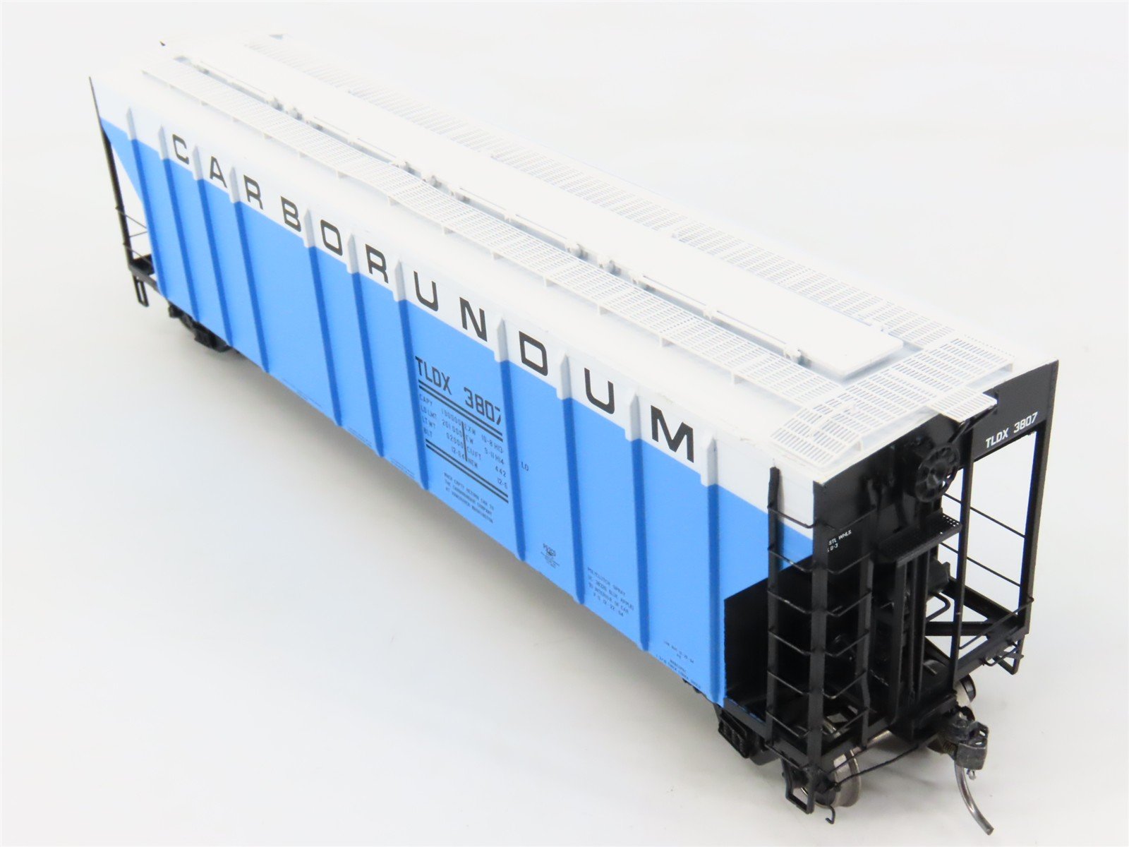 HO Scale ExactRail Platinum EP-80210-2 TLDX Carborundum 3-Bay Hopper #3807