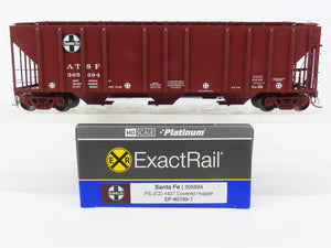 HO Scale ExactRail Platinum EP-80199-1 ATSF Santa Fe 3-Bay Hopper #305694