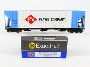 HO Scale ExactRail Platinum EP-80207-2 TLDX Peavey Company 3-Bay Hopper #2666