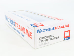 HO Scale Walthers Trainline 931-1840 CRR Clinchfield 2-Bay Open Hopper #52492