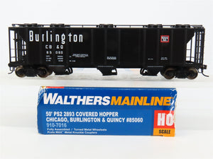 HO Scale Walthers Mainline 910-7016 CB&Q Burlington Route 3-Bay Hopper #85060