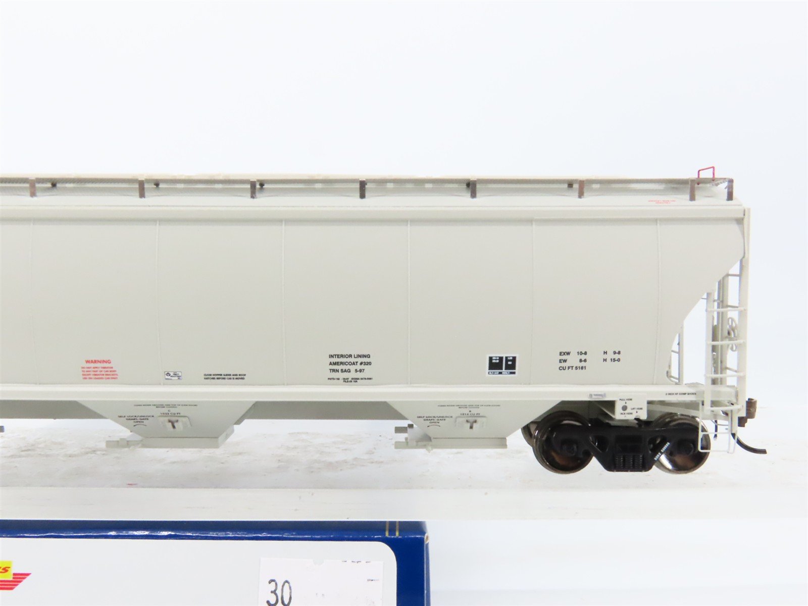 HO Scale Athearn Genesis ATHG90011 BORX Borax 3-Bay Covered Hopper #500099
