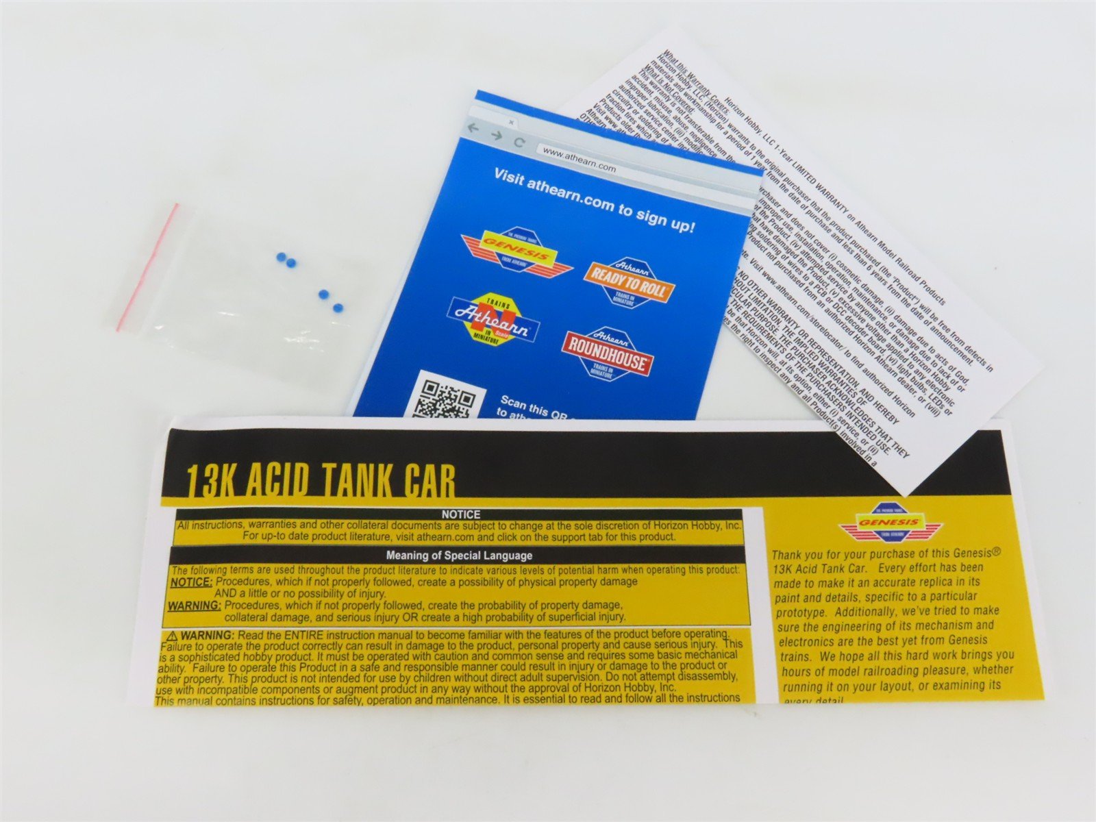 HO Scale Athearn Genesis ATHG25635 UTLX Union 13K Acid Tank Car #11757