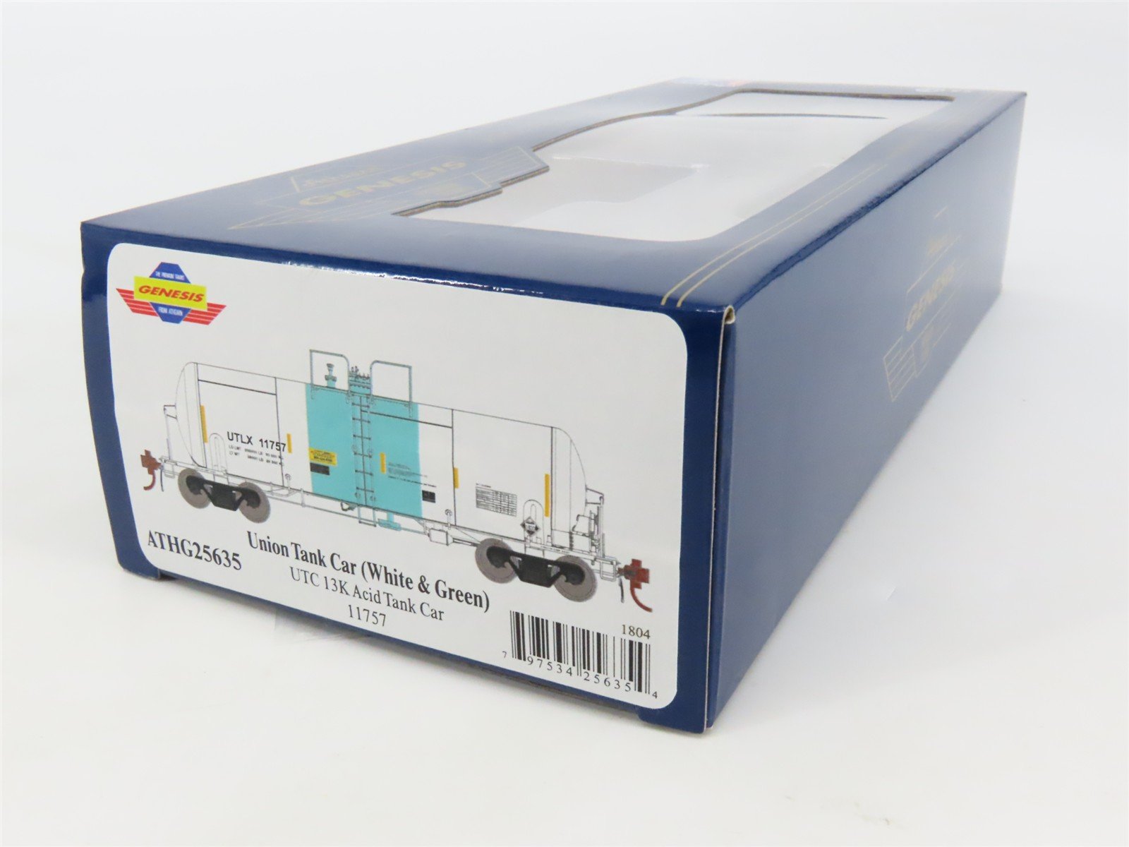 HO Scale Athearn Genesis ATHG25635 UTLX Union 13K Acid Tank Car #11757
