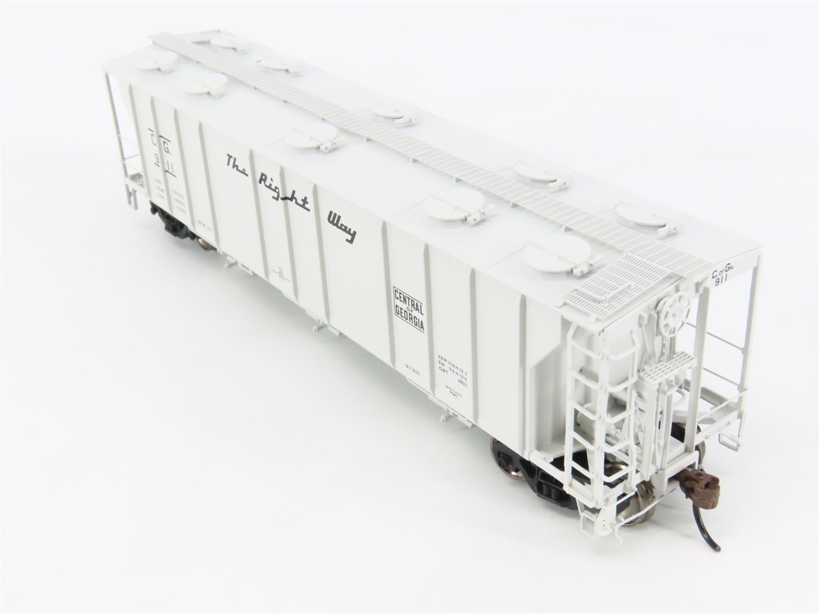 HO Athearn Genesis ATHG73599 CG Central of Georgia 3-Bay Covered Hopper #911