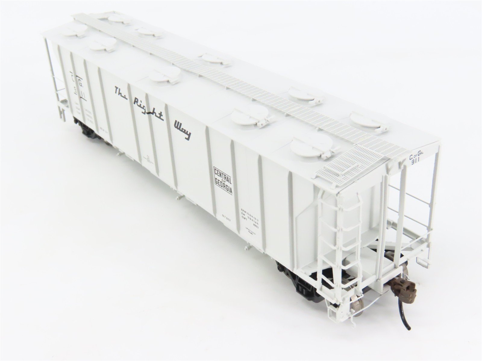 HO Athearn Genesis ATHG73599 CG Central of Georgia 3-Bay Covered Hopper #911