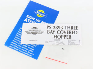 HO Athearn Genesis ATHG73599 CG Central of Georgia 3-Bay Covered Hopper #911