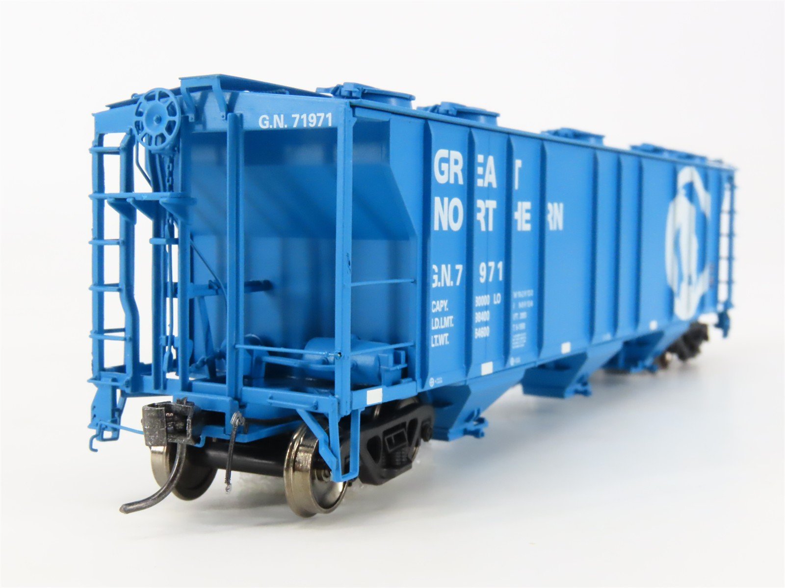 HO Scale Athearn Genesis ATHG73605 GN Big Sky Blue 3-Bay Covered Hopper #71971