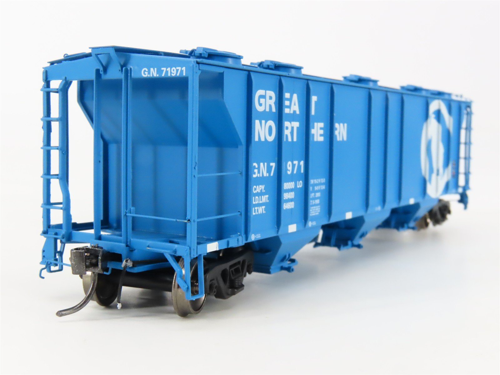 HO Scale Athearn Genesis ATHG73605 GN Big Sky Blue 3-Bay Covered Hopper #71971