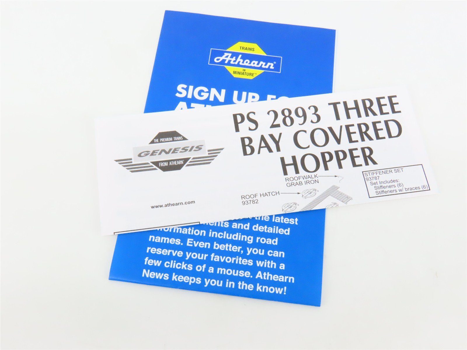 HO Scale Athearn Genesis ATHG73605 GN Big Sky Blue 3-Bay Covered Hopper #71971