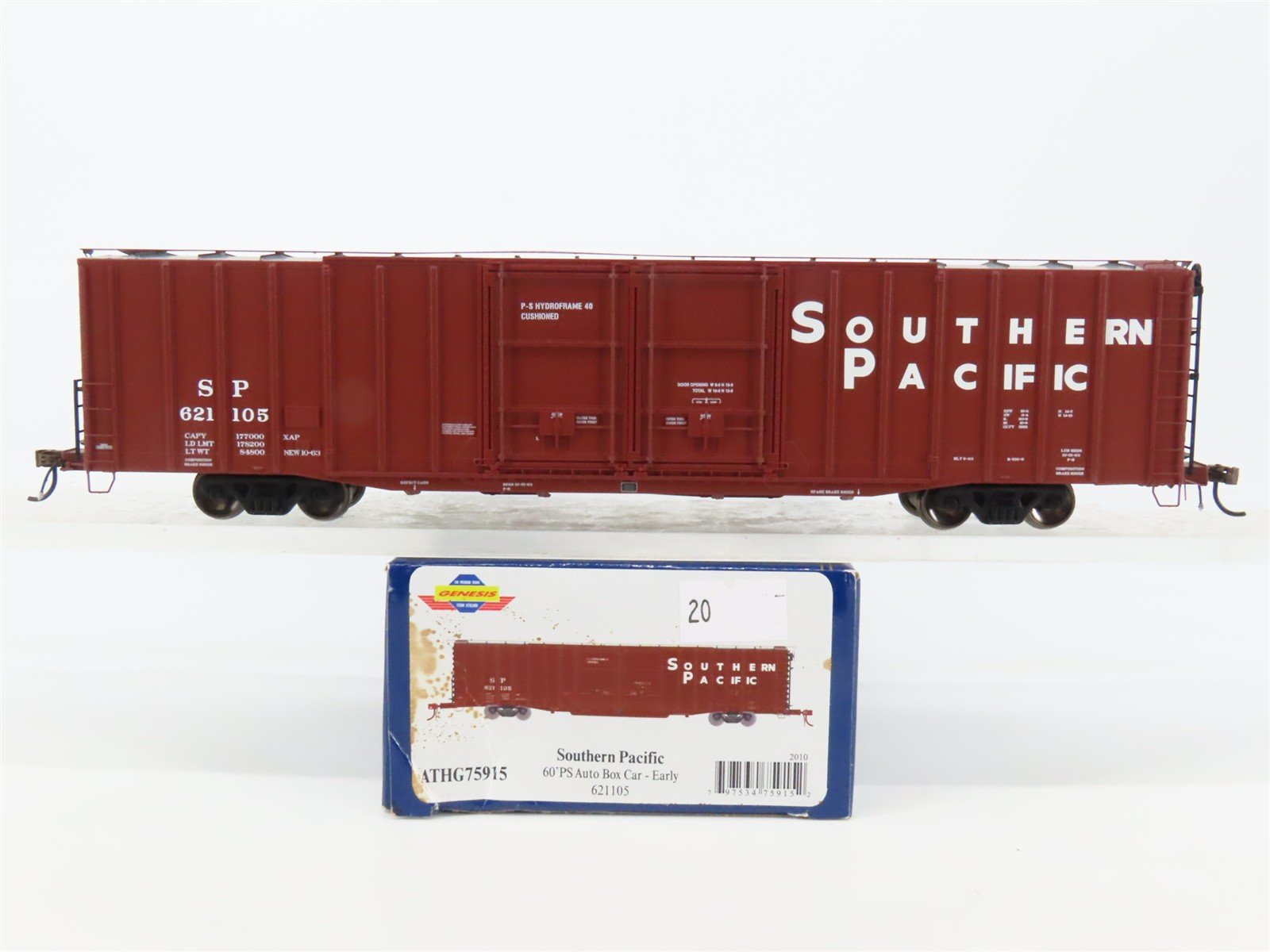 HO Scale Athearn Genesis ATHG75915 SP Southern Pacific 60' Box Car #621105