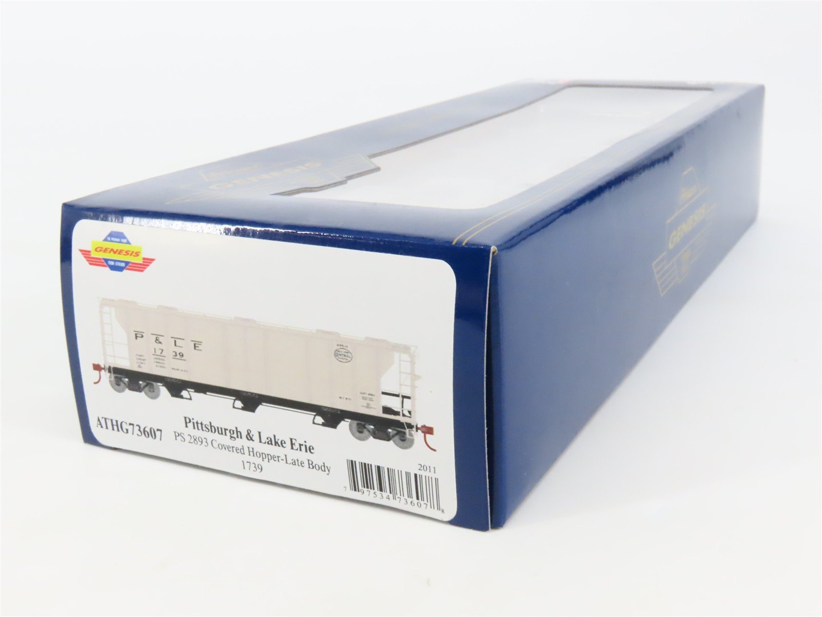 HO Athearn Genesis ATHG73607 P&LE Pittsburgh & Lake Erie 3-Bay Hopper #1739