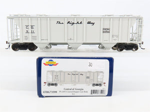 HO Scale Athearn Genesis ATHG73599 CG Central of Georgia 3-Bay Hopper #911