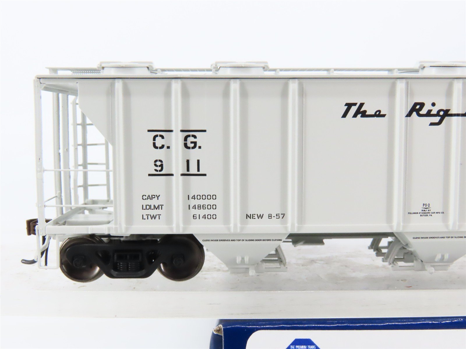 HO Scale Athearn Genesis ATHG73599 CG Central of Georgia 3-Bay Hopper #911