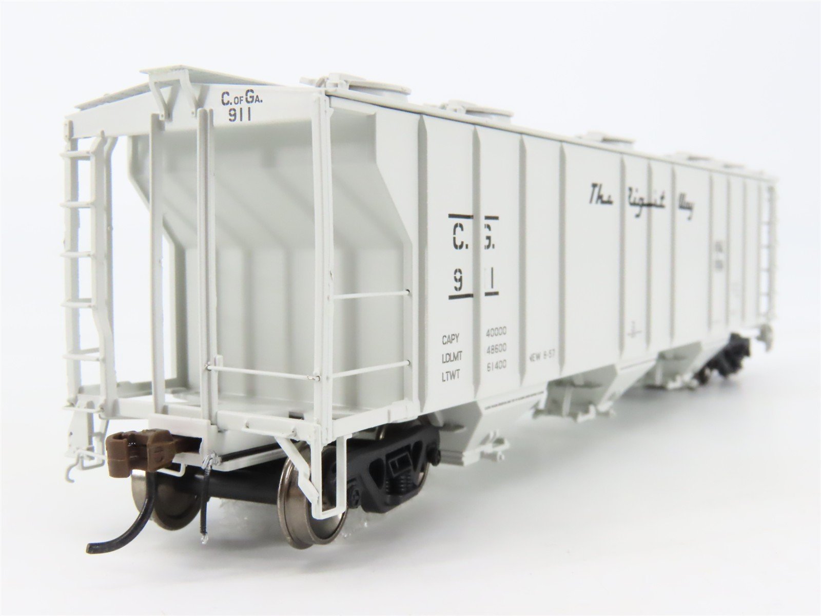 HO Scale Athearn Genesis ATHG73599 CG Central of Georgia 3-Bay Hopper #911
