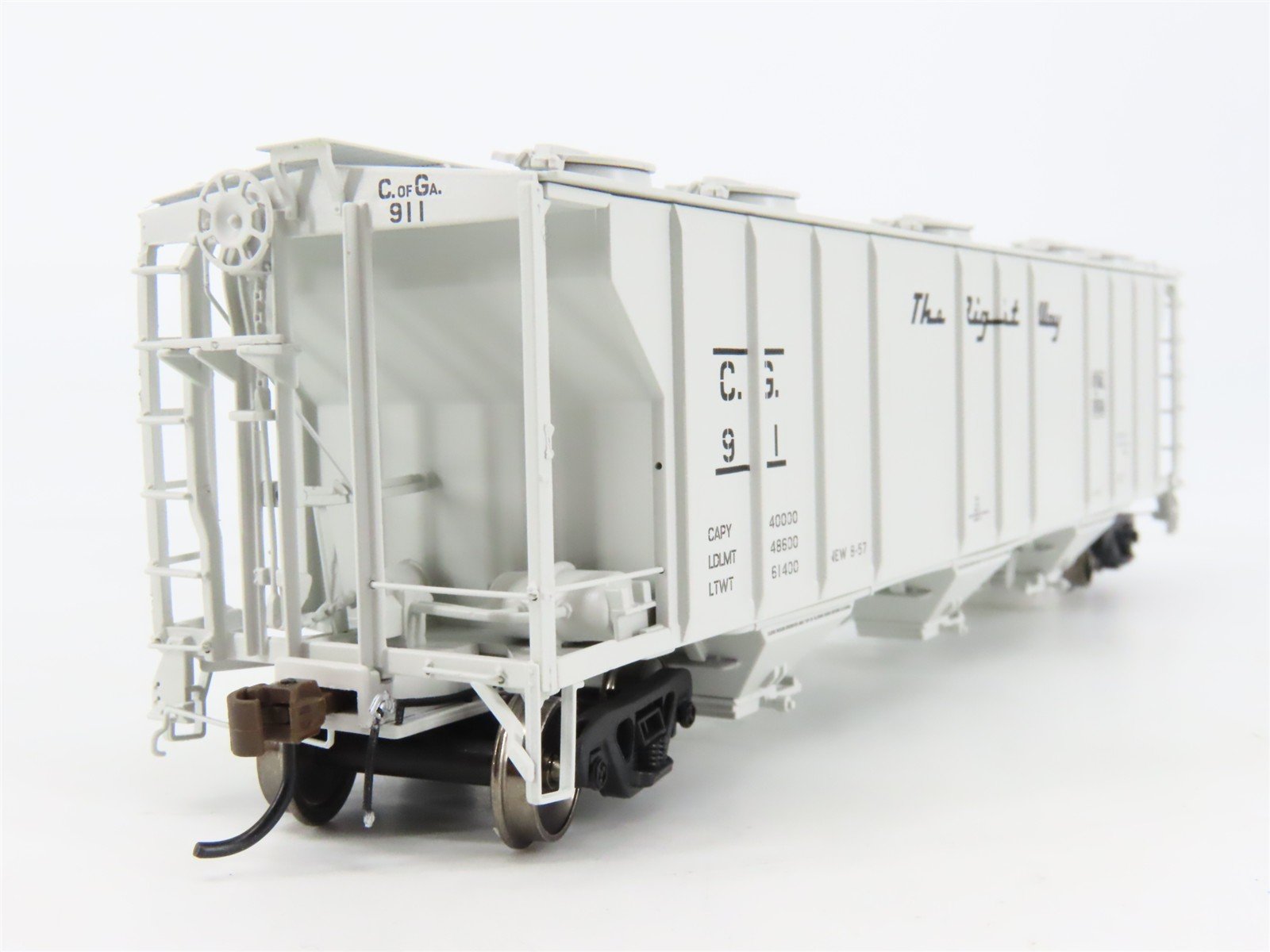 HO Scale Athearn Genesis ATHG73599 CG Central of Georgia 3-Bay Hopper #911