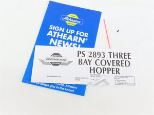 HO Scale Athearn Genesis ATHG73599 CG Central of Georgia 3-Bay Hopper #911