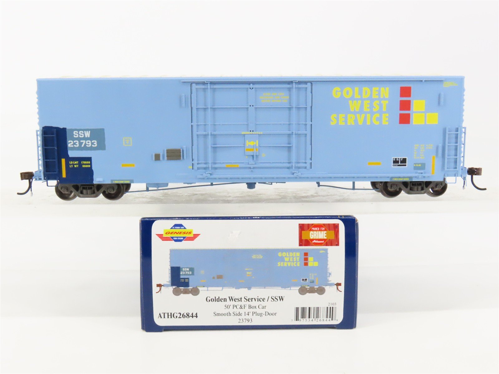 HO Scale Athearn Genesis ATHG26844 SSW Golden West Service 50' Box Car #23793