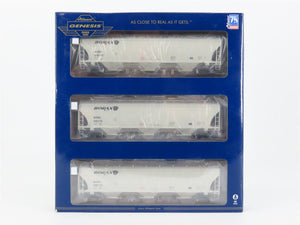 HO Scale Athearn Genesis ATHG90014 BORX Borax 3-Bay Covered Hopper 3-Pack Sealed