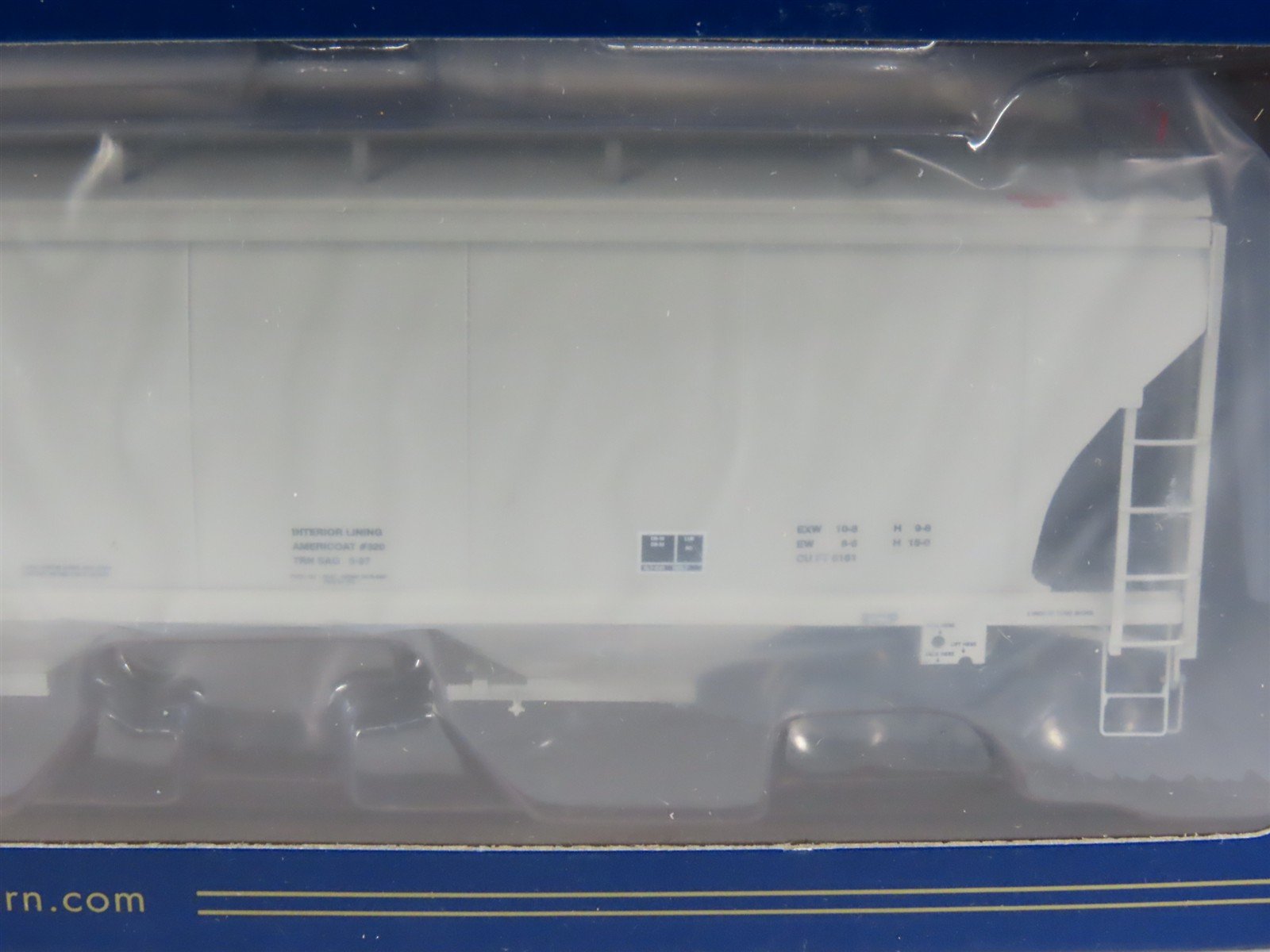 HO Scale Athearn Genesis ATHG90014 BORX Borax 3-Bay Covered Hopper 3-Pack Sealed