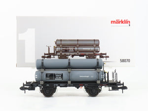 G/1 Gauge 1:32 Marklin 58070 DRG German Flat Car #707 810 w/ Gas Tanks Load